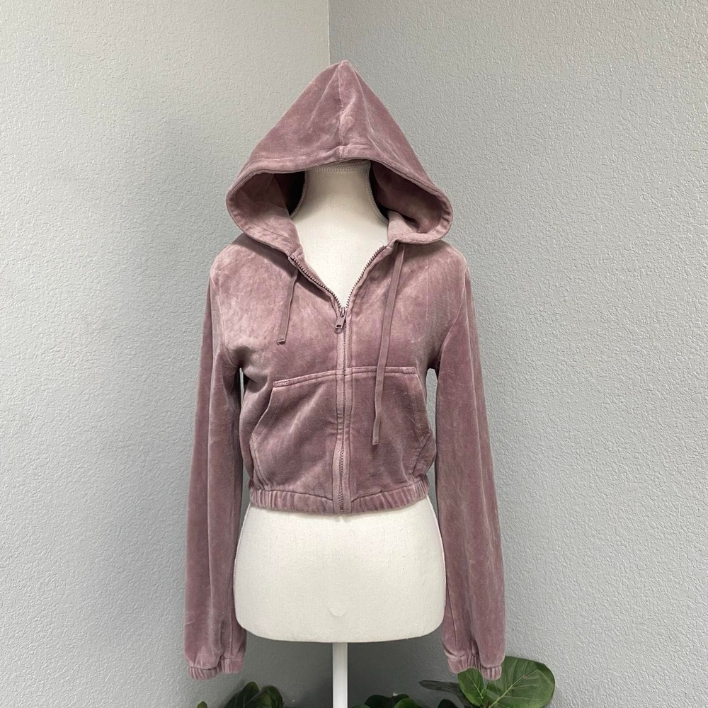 JOHN GALT VELOUR PANTS MAUVE PINK PURPLE ANASTASIA VELVET JACKET ZIP UP